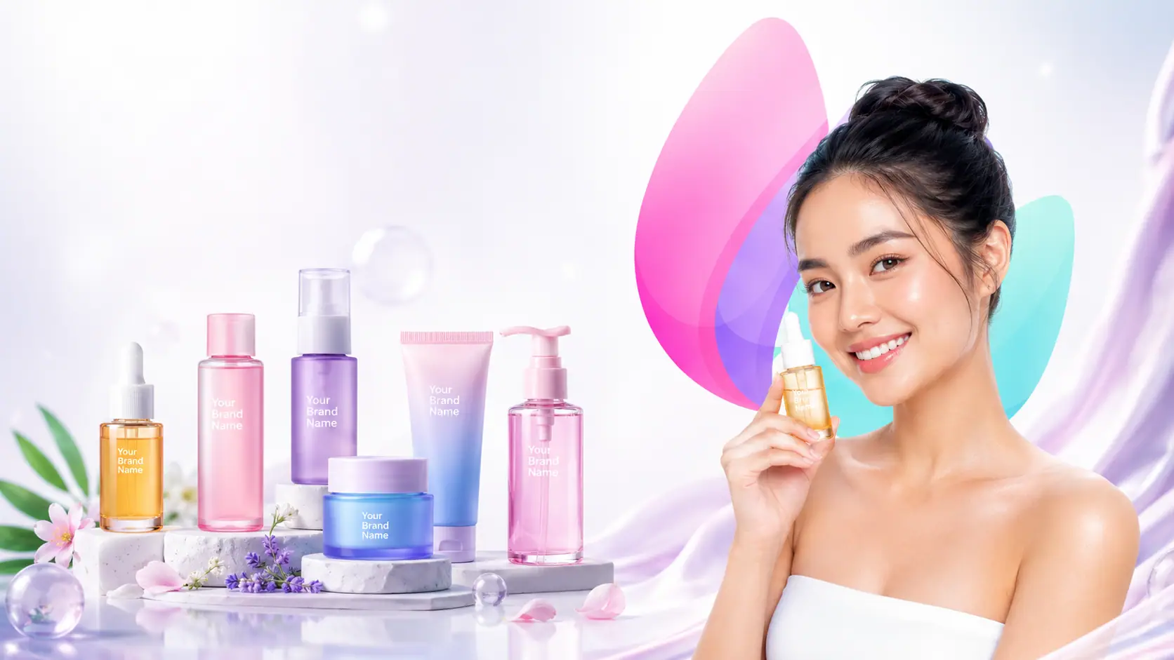 Koleksi produk kecantikan hasil maklon di ZIECALL Labs Industries